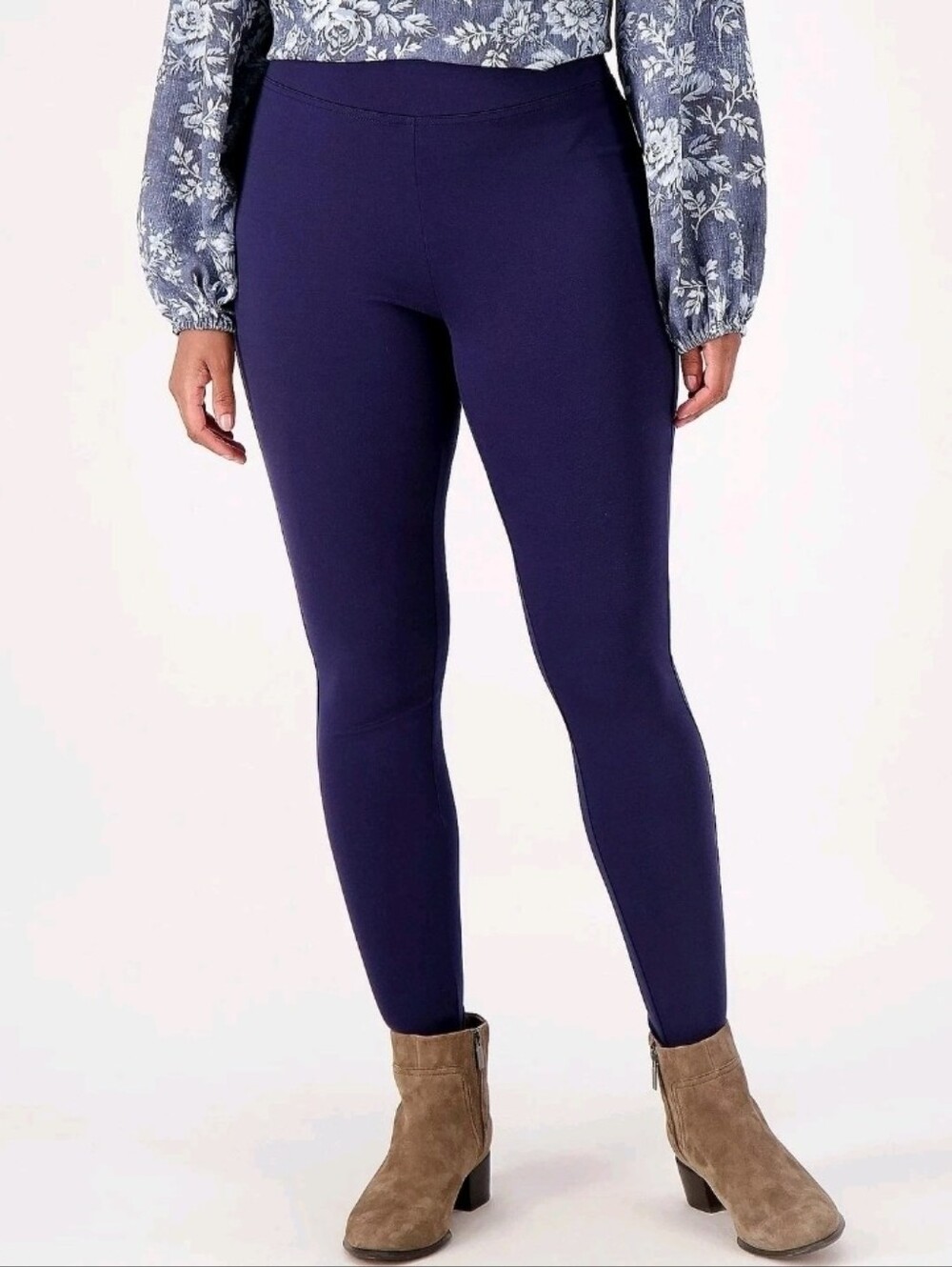 Isaac Mizrahi Stirrup Legging 3x- Navy